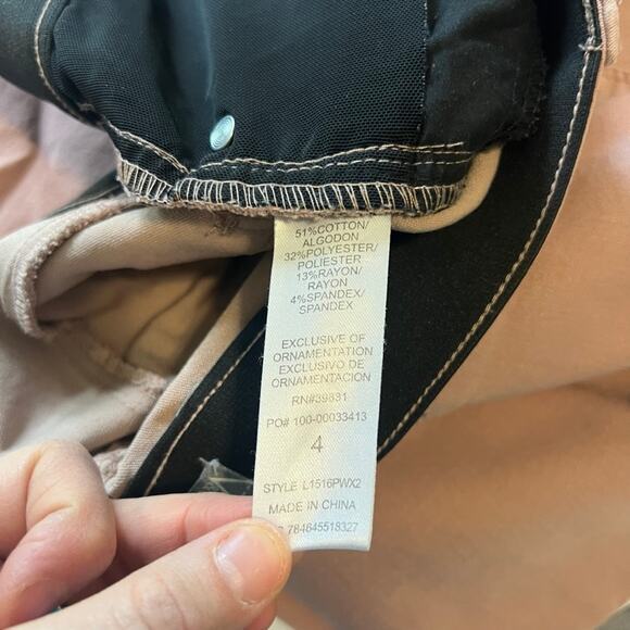 Wit & Wisdom Ab-solution Stretch Twill Skinny Pants light pink 4 - Picture 10 of 10